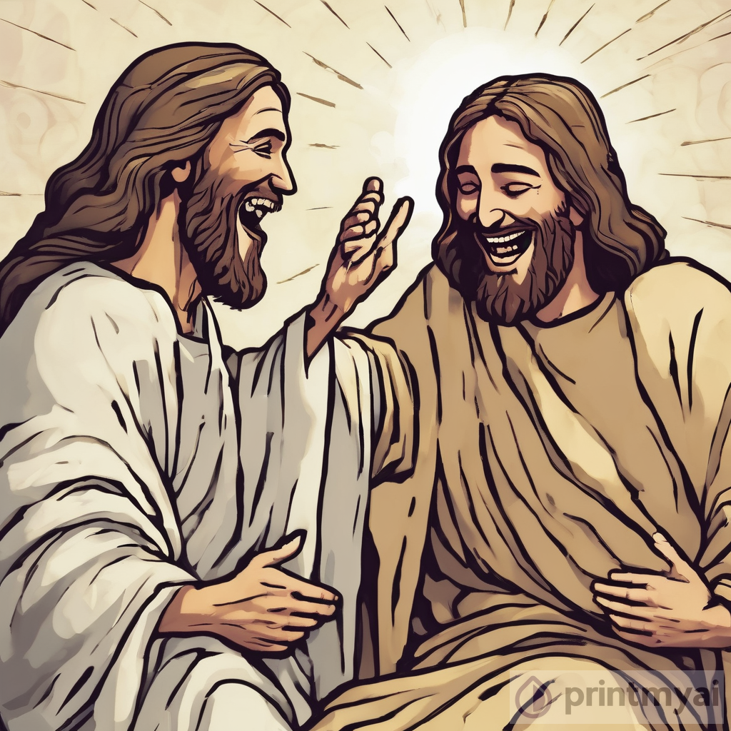 Jesus and God Laughing at Humanity