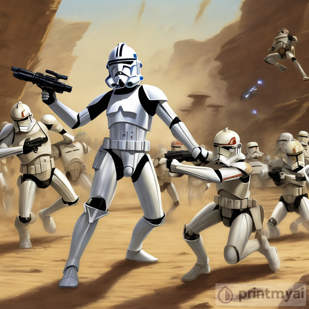 Epic Clone Trooper vs. Droids Battle