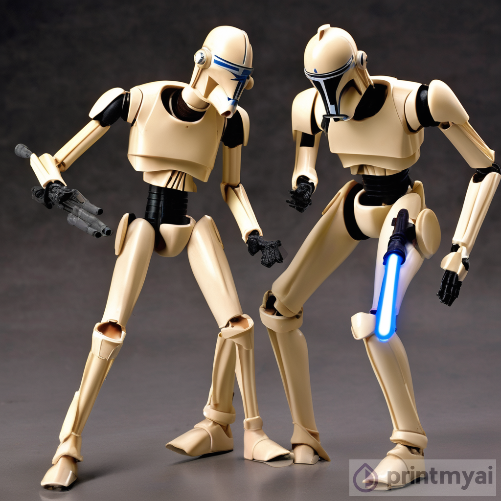 Epic Showdown: Battle Droid b2 vs Clone Trooper