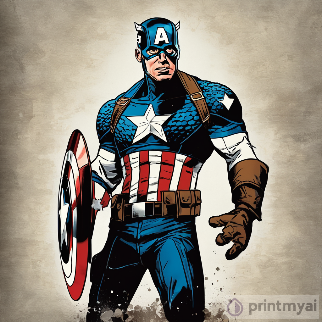 Marvel Superheroes: Captain America Art Work