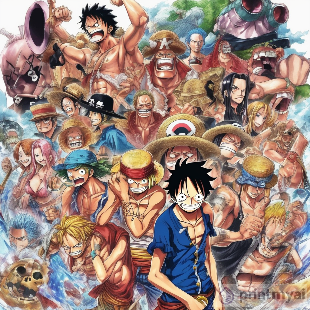 Vibrant One Piece Anime Characters Art