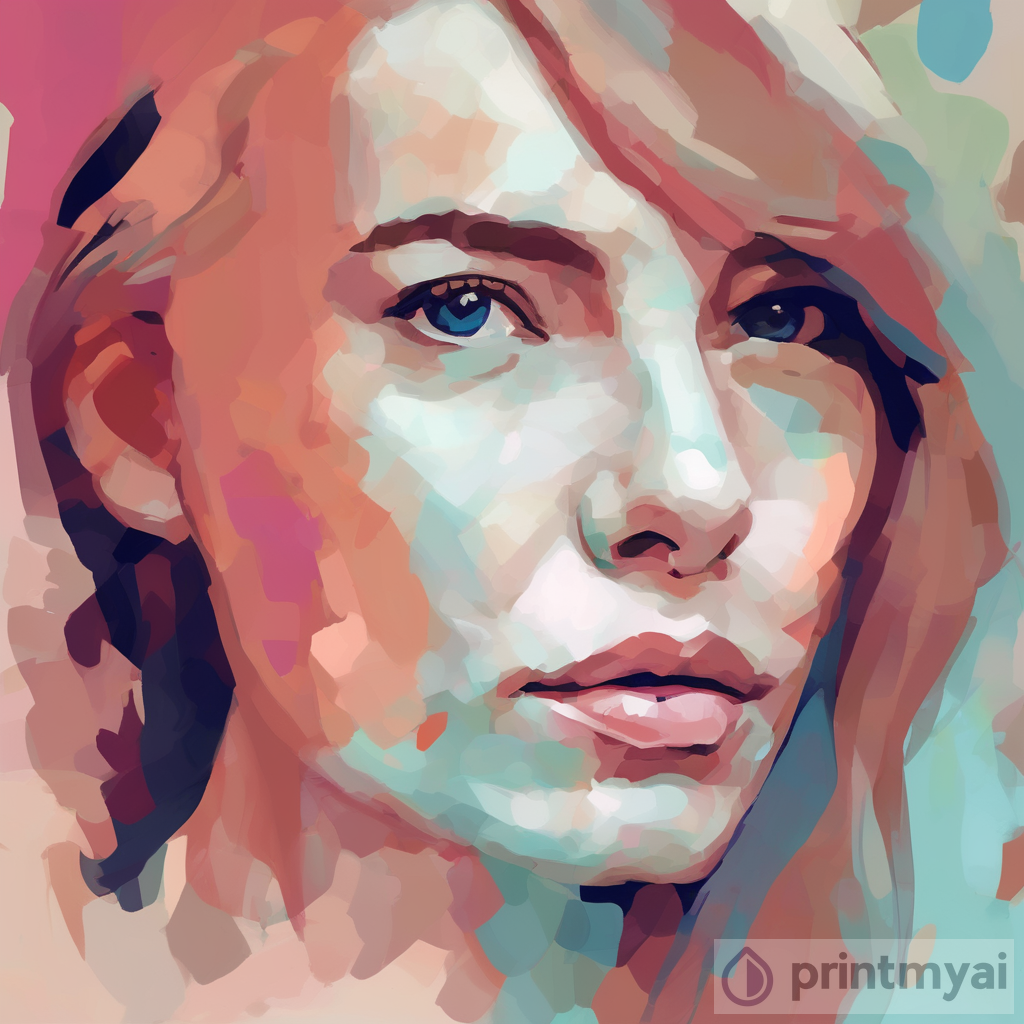 Exploring Limited Color Palette: Portrait Painting Artwork