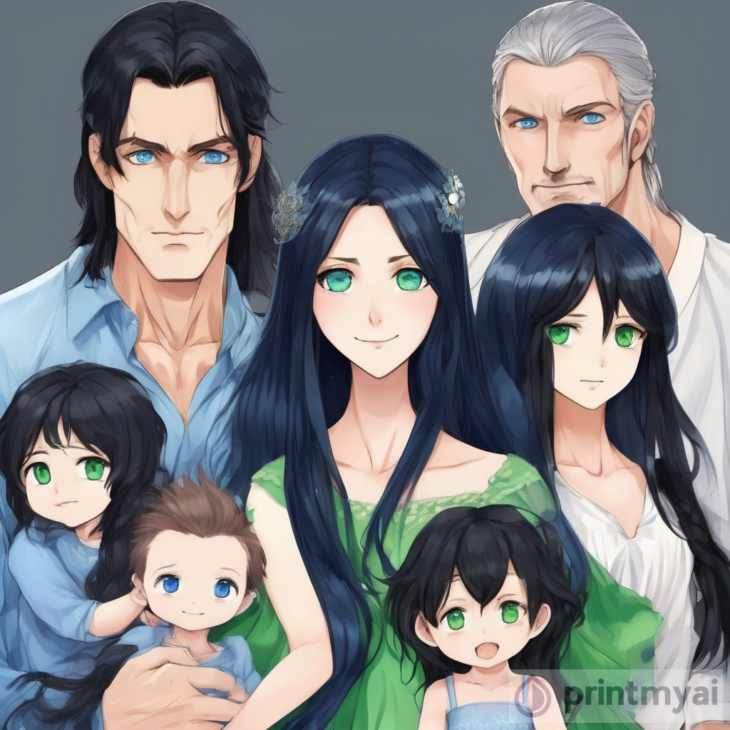 Realistic Anime-Style Royal Family Portrayal | PrintMyAi