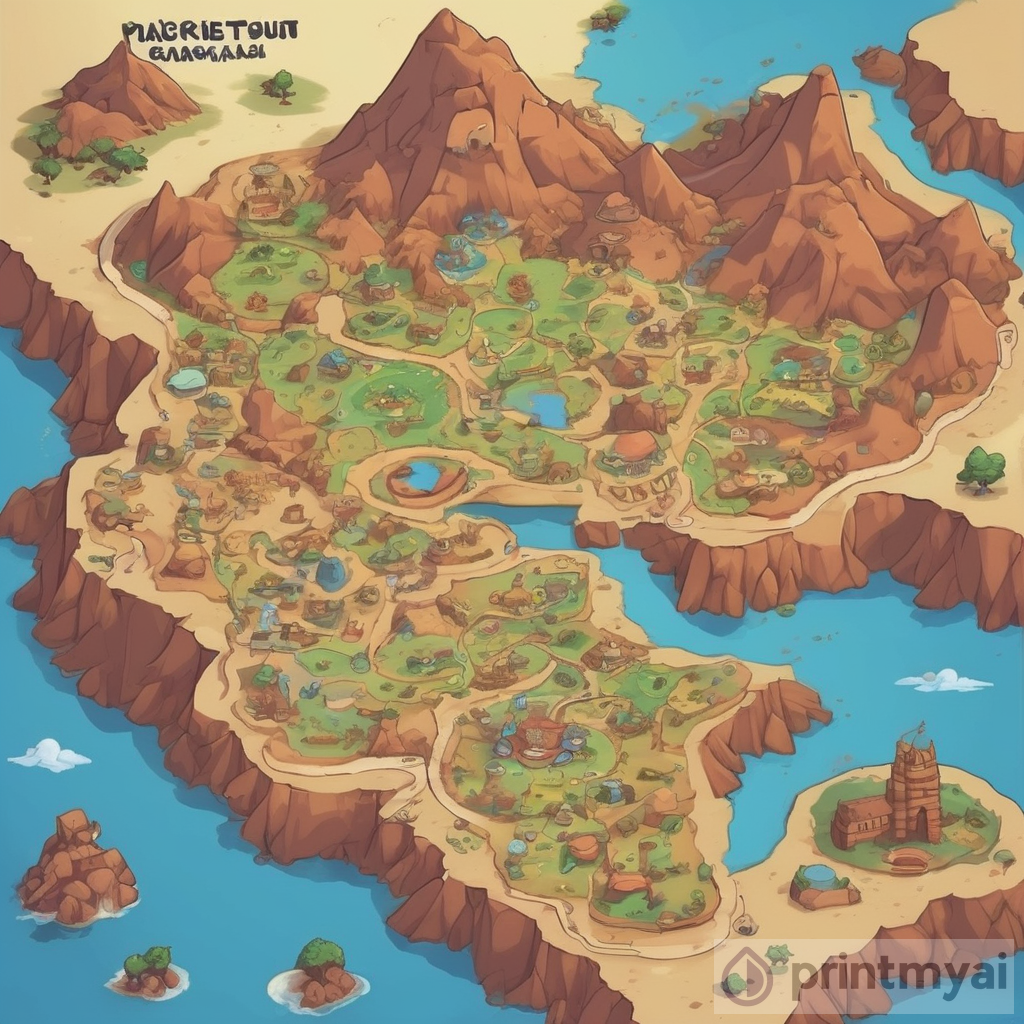 Pokemon Map - Morocco Cartoon Inspiration