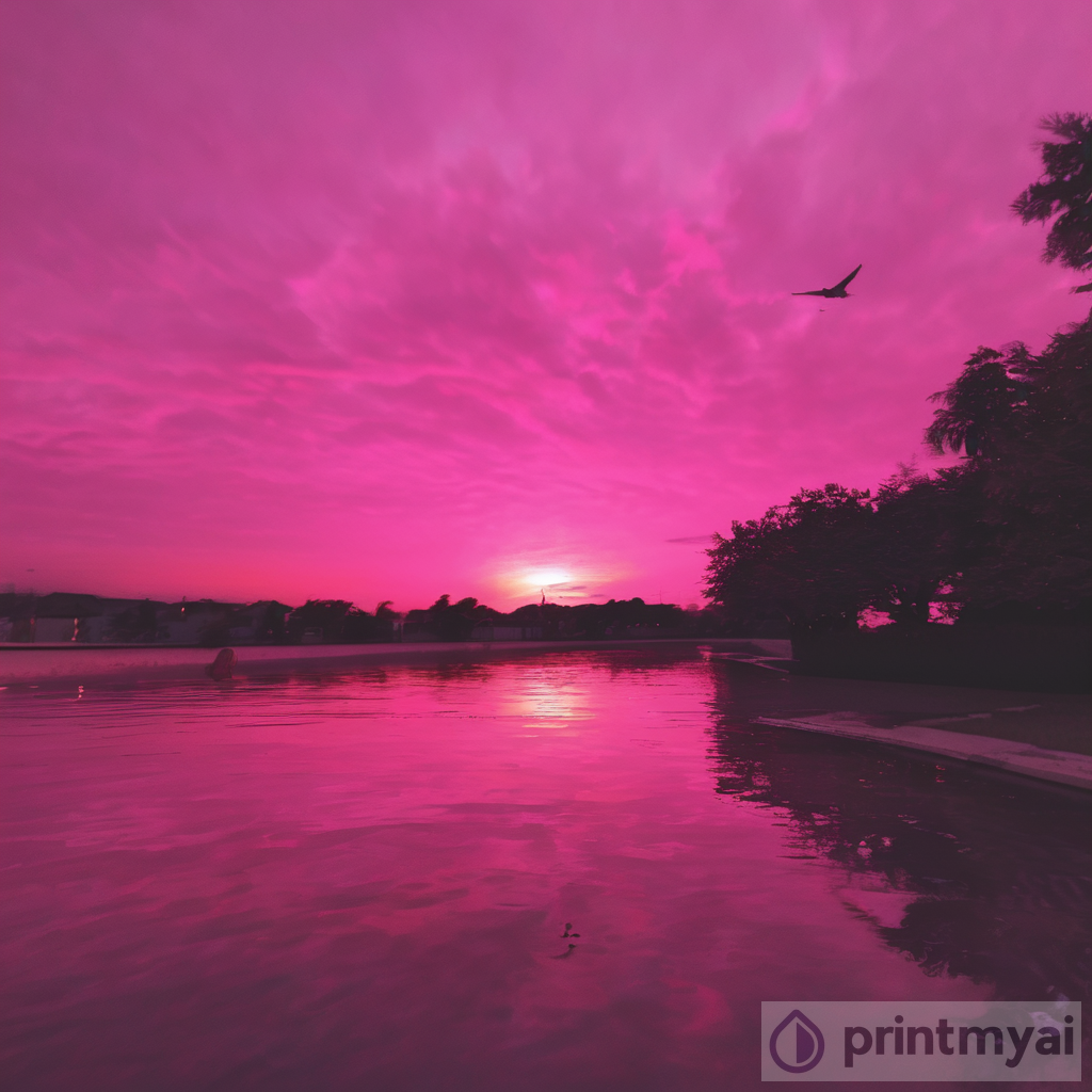 Captivating Pink Sunset Art