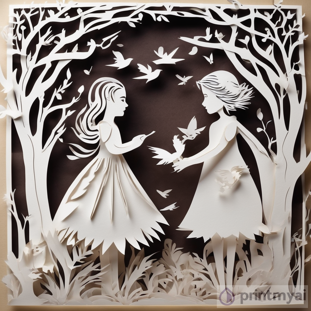 Whimsical Paper Cutting Art: Magical Forest Festival Story