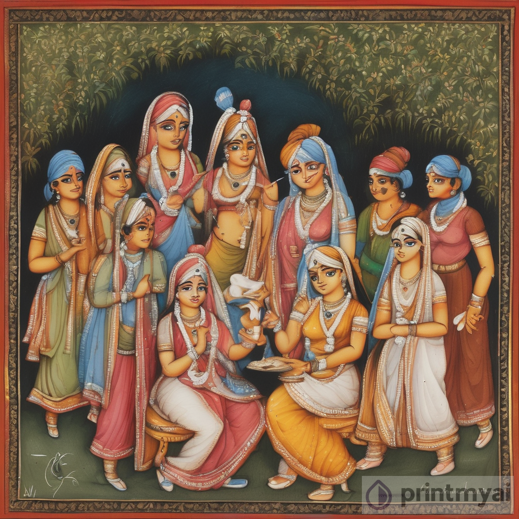 Indian Miniature Painting AI Artwork