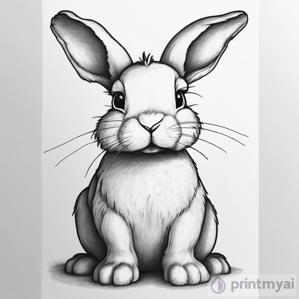 Easy Bunny Drawing Tutorial