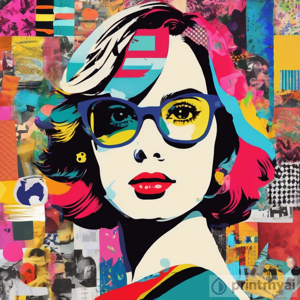 Vibrant Pop Art Collage AI Artwork