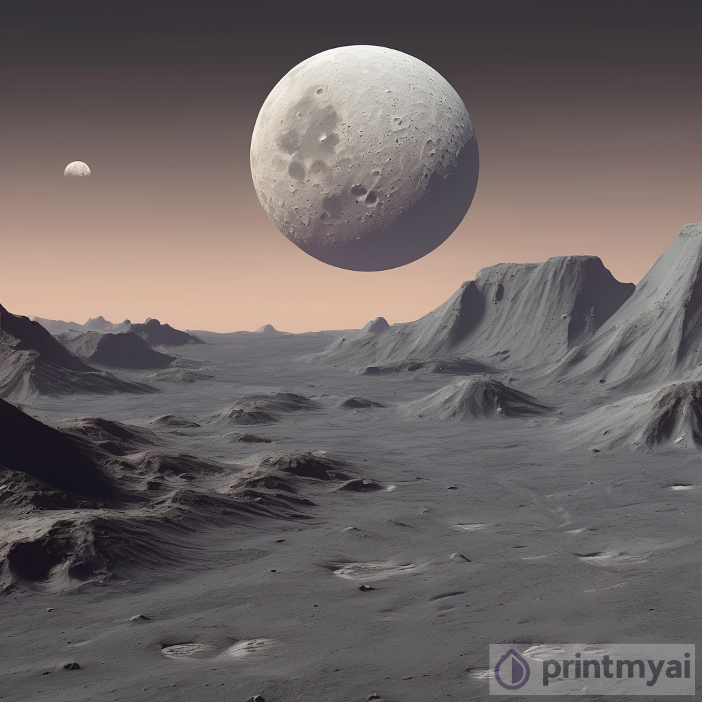 AI Art: Lunar Landscapes Depicted