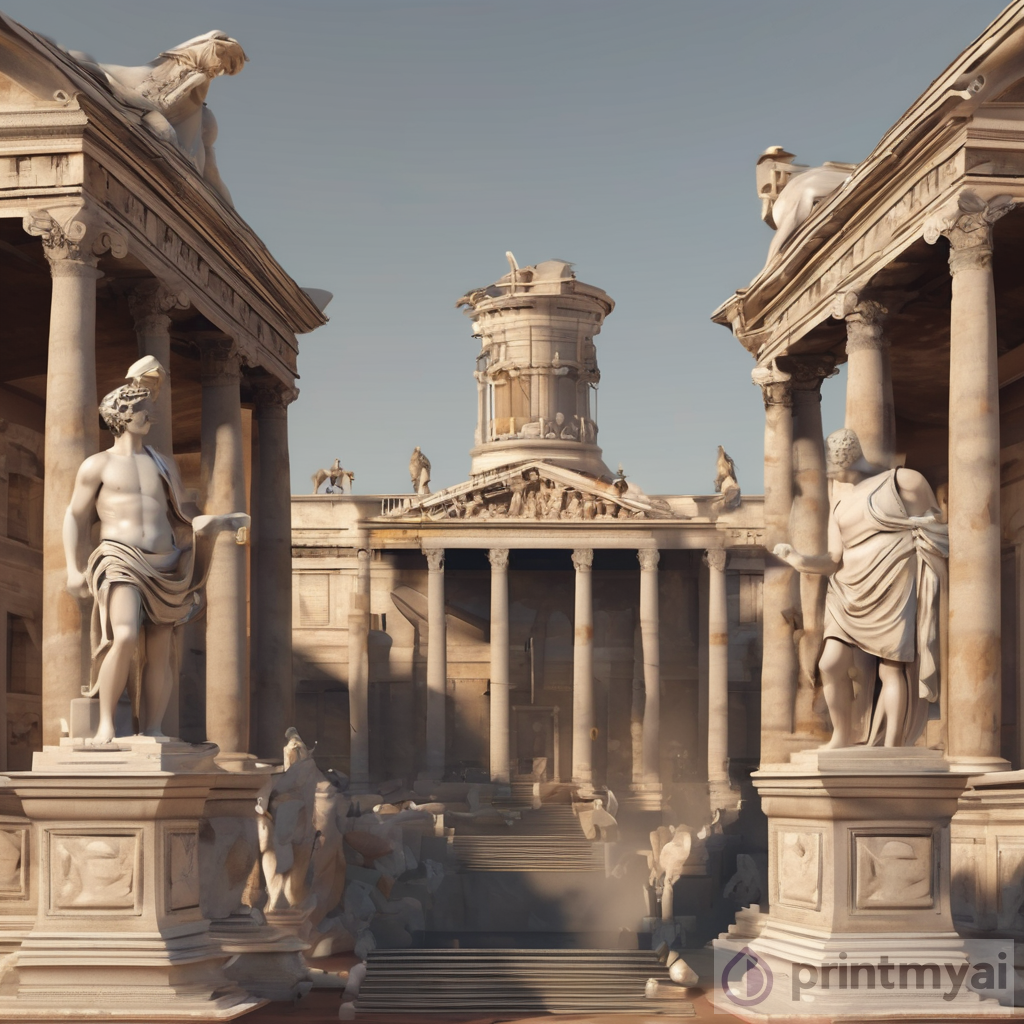 Ancient Rome Inspired AI Artwork