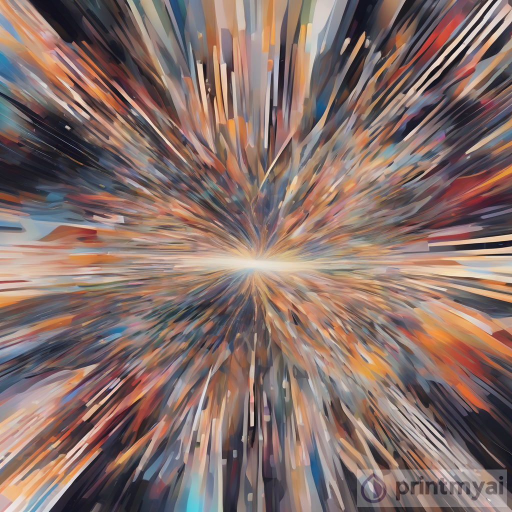 Abstract Time and Space AI Art