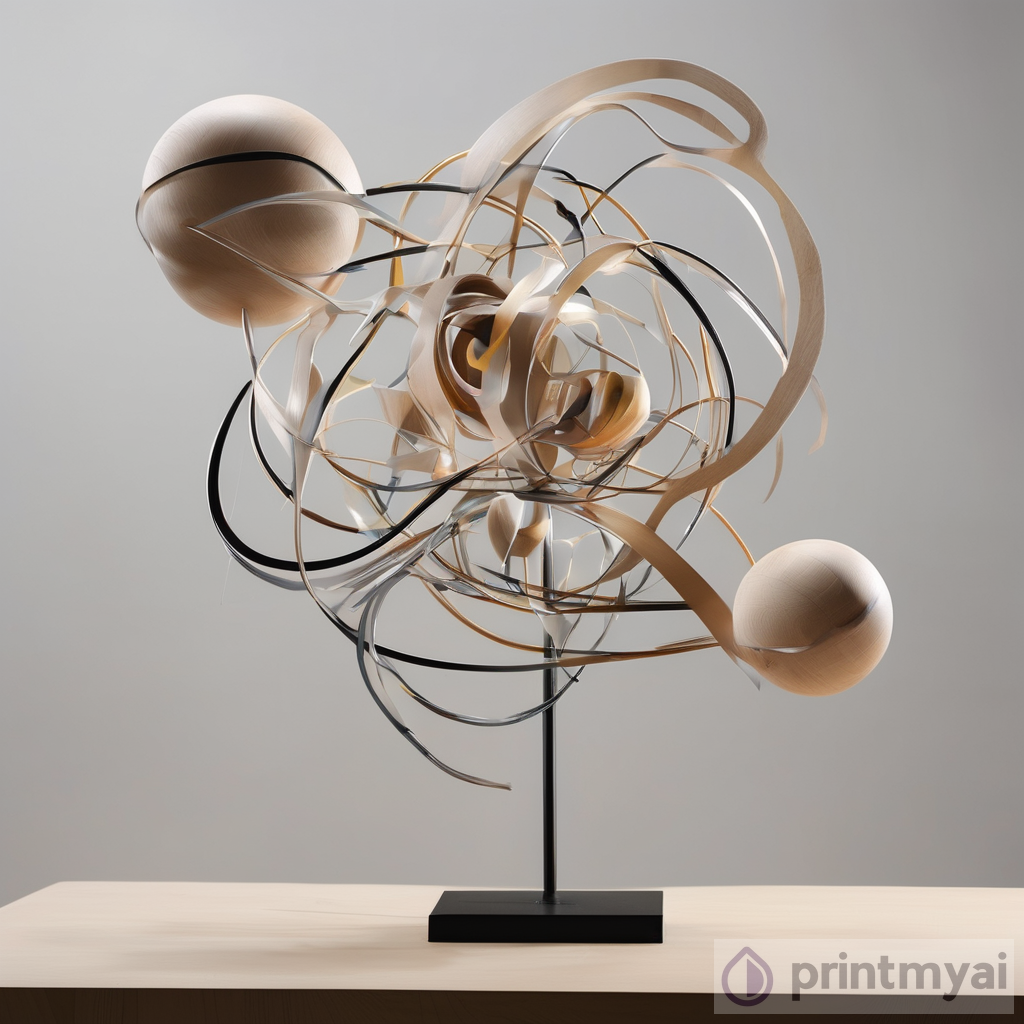 Exploring Abstract Kinetic Sculptures with AI Art