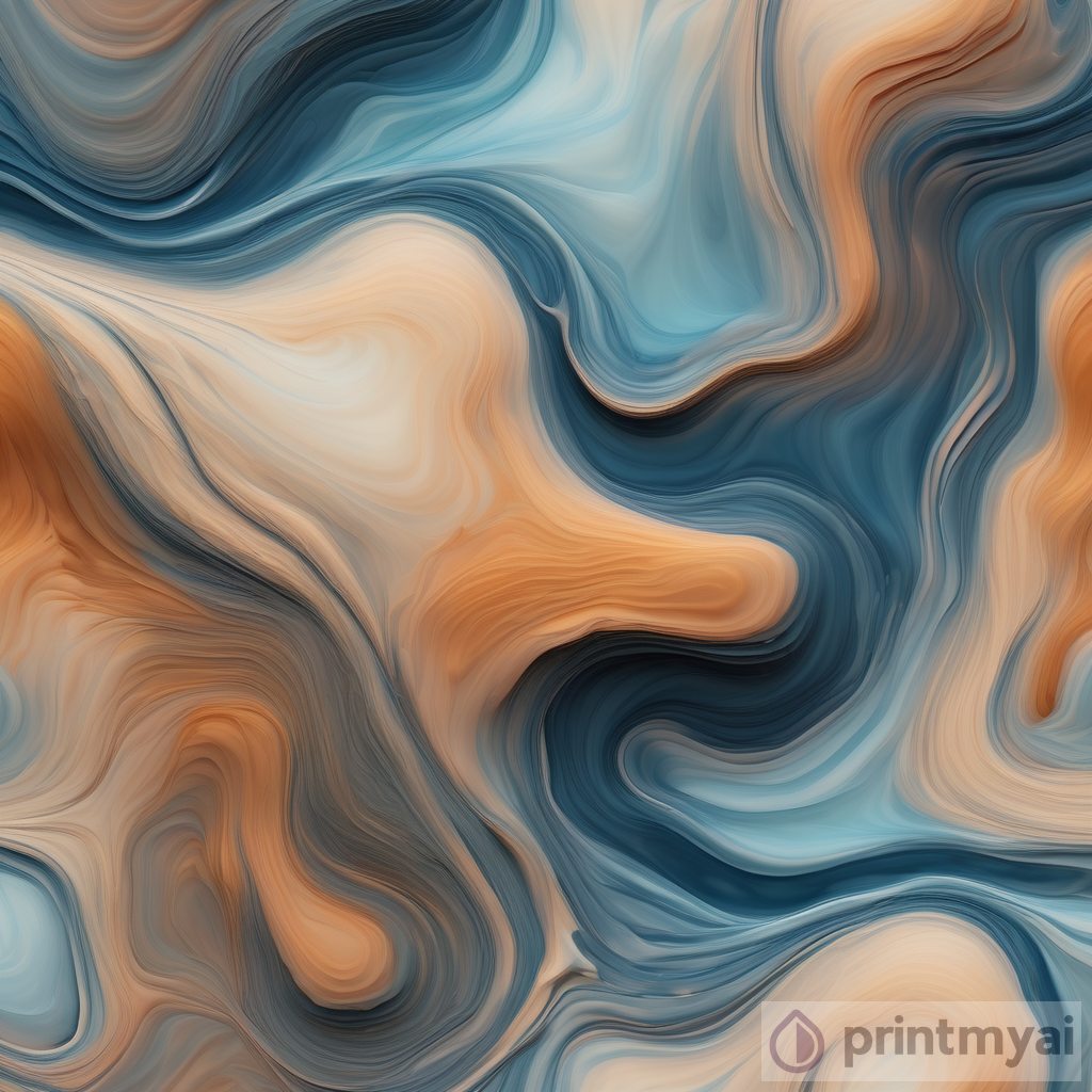 AI Art: Abstract Fluid Landscapes