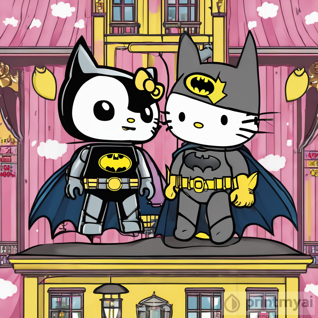 Hello Kitty x Batman Crossover