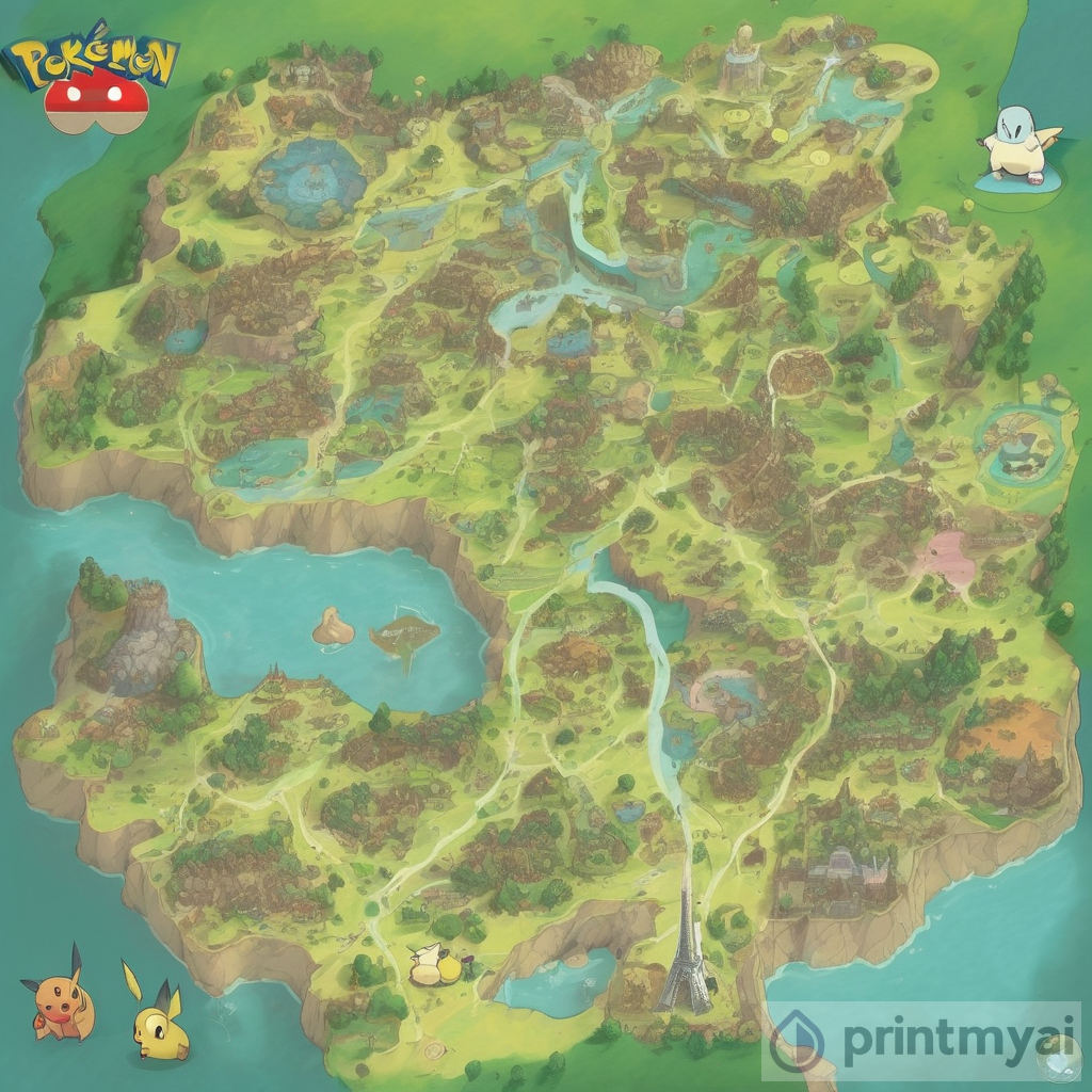 Pokemon France Map Inspired by French Culture