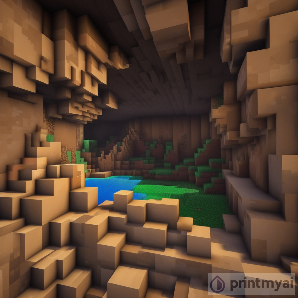 Exploring Minecraft Cave Adventure