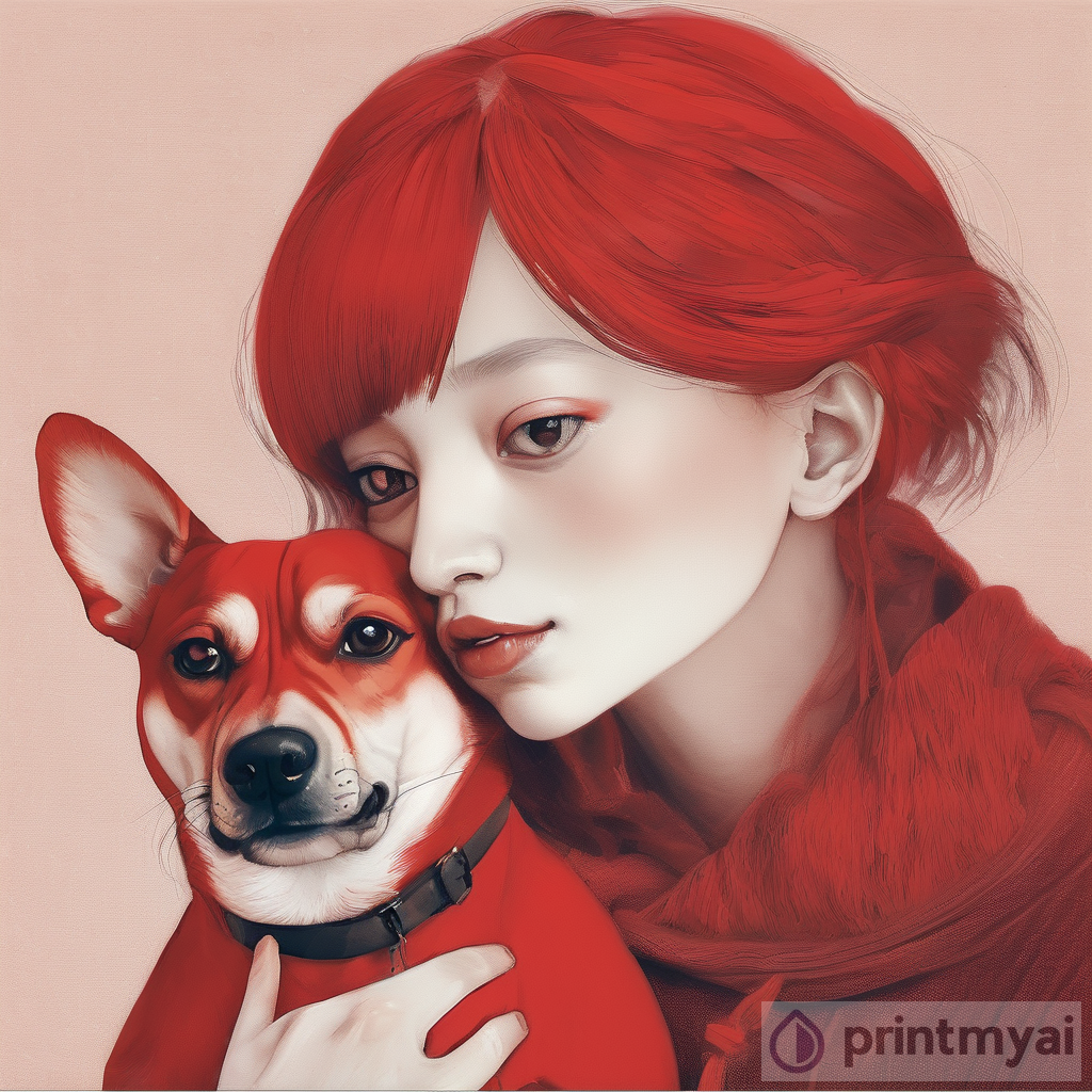 Red Girl & Dog: Park Adventures