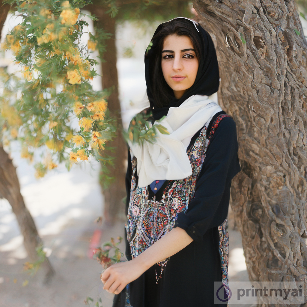 Captivating Iranian Girl in Traditional Attire