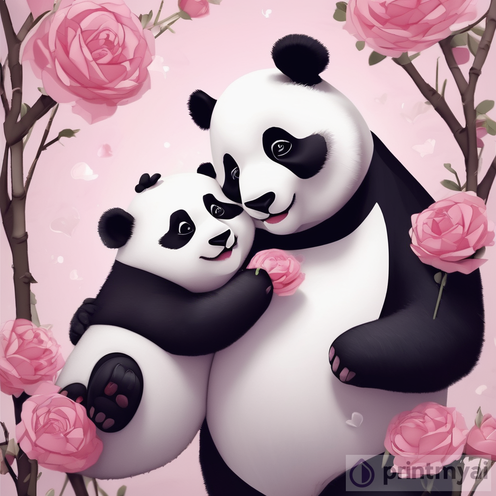 Romantic Panda Love Story