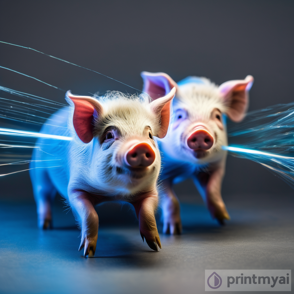 Small Pigs Speed of Light in Optical Fiber
