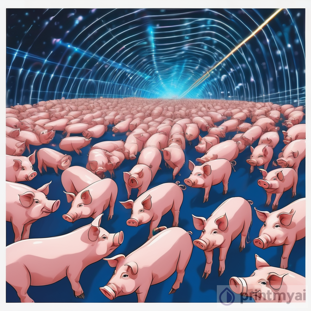 Pigs Racing in Blue Optical Fibers