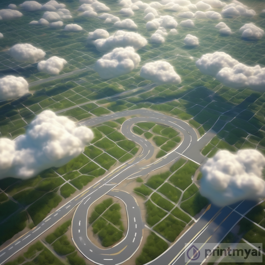 Exploring Realistic Road Grid on Sunny Day