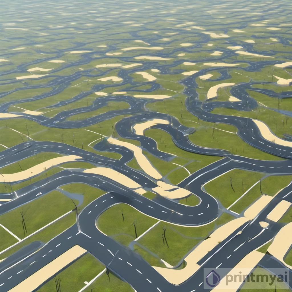 Unlocking Spatial Data: Realistic Road Grid on a Sunny Day