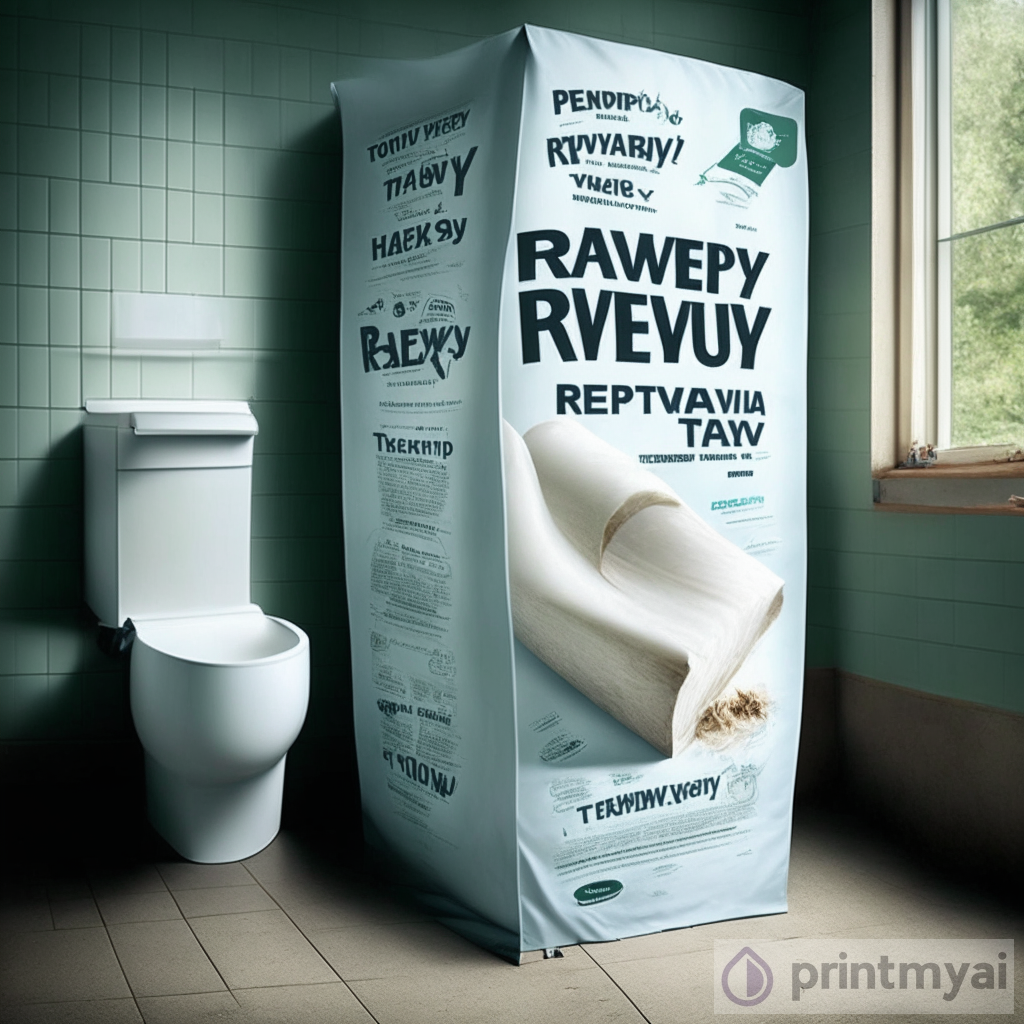 Sztuka tworzenia plakatu reklamy papieru toaletowego
