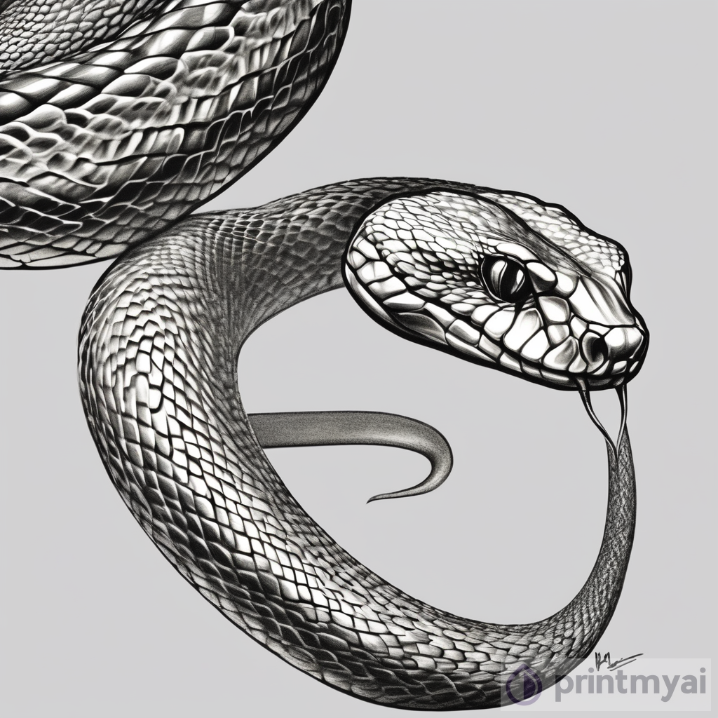 Captivating Snake Drawing Art