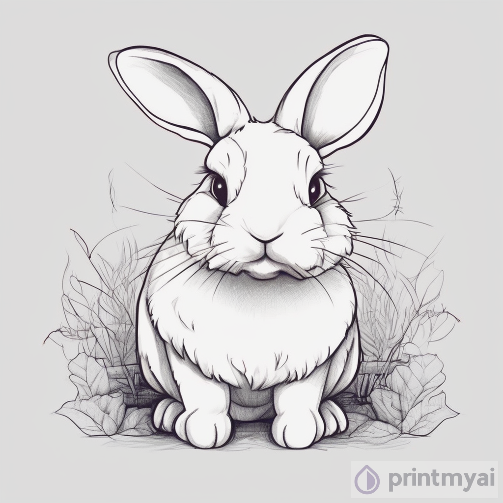 Step-by-Step Cute Rabbit Drawing Tutorial