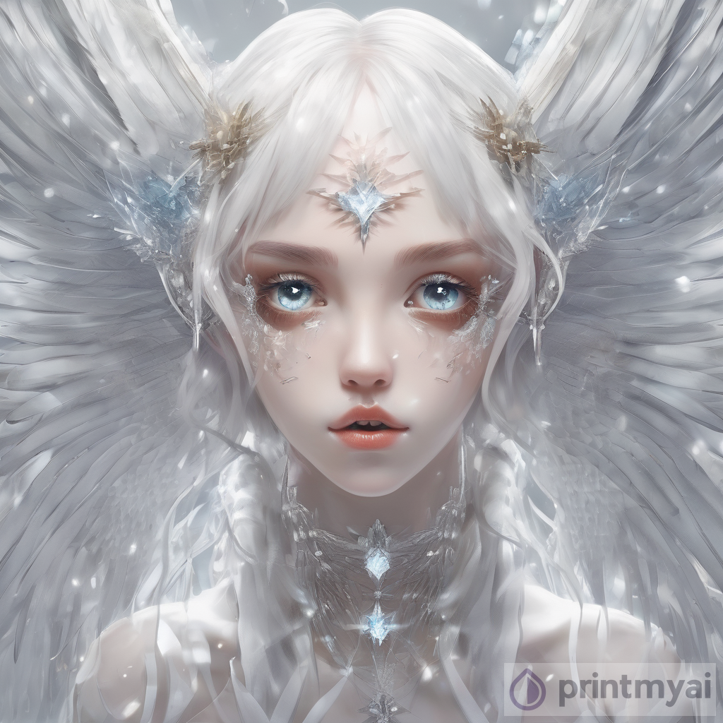 The Enchanting Girl with Crystal Wings