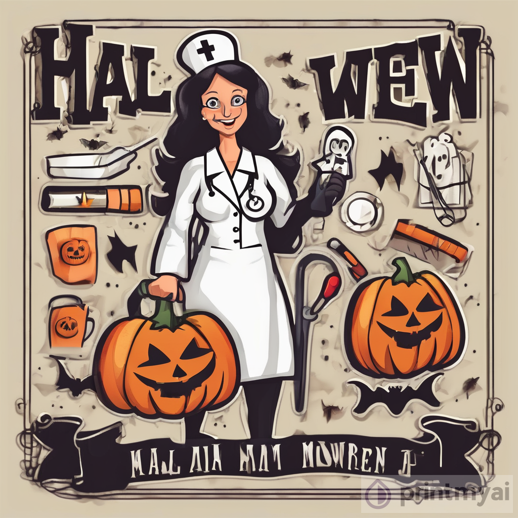 funny halloween mom designs for nurse