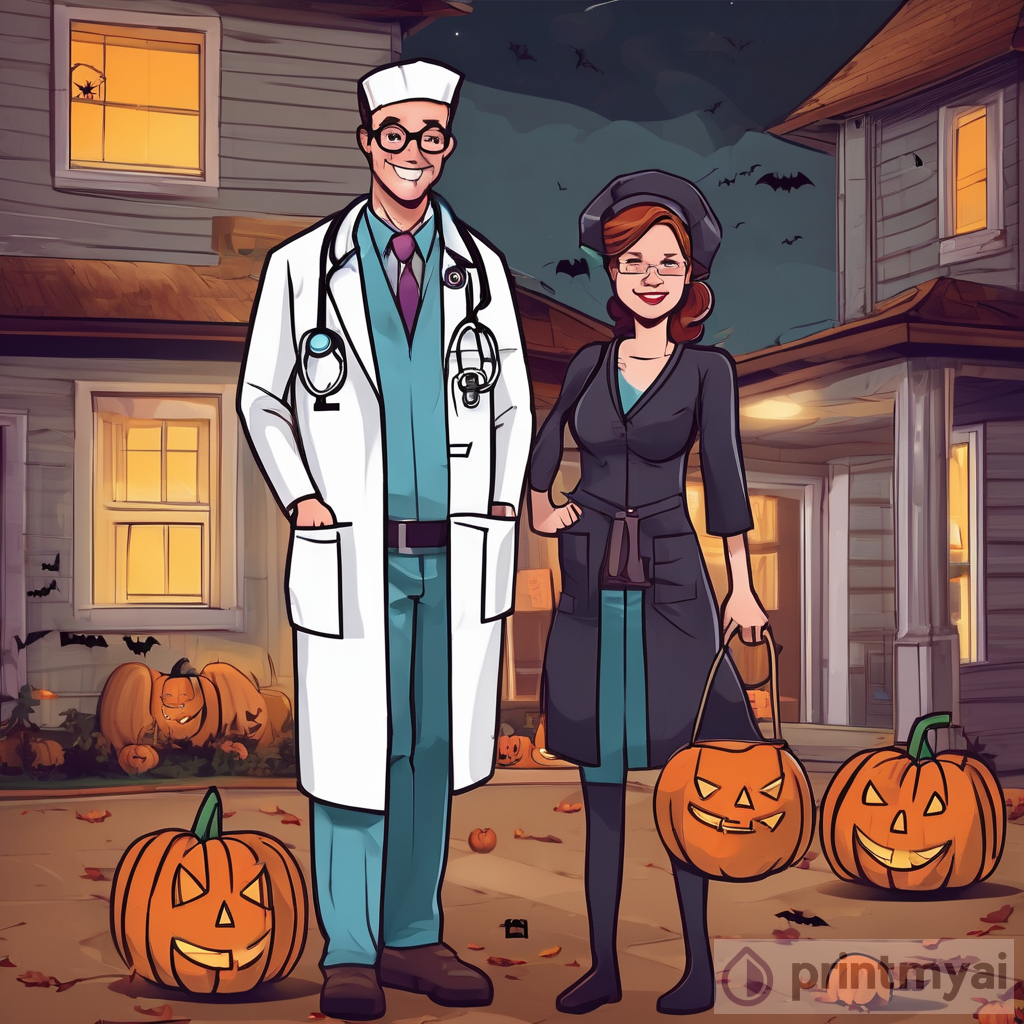 halloween doctor dad and nurse mom